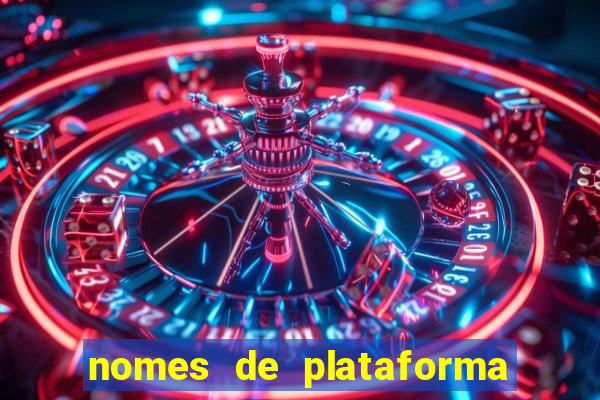 nomes de plataforma de jogos de aposta